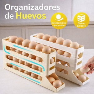 Organizador dispensador de huevos apilable por mayoreo CL-576