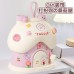 Alcancía infantil con diseño de casa hongo, ideal para niños y decoración de escritorio. Perfecta para regalo y ahorro infantil. Venta por mayoreo CL-6688-1
