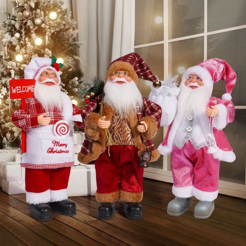 Dale vida a tu decoración navideña con estos Santa Claus animados que se mueven y reproducen melodías festivas. Perfectos para crear un ambiente alegre y mágico en el hogar, tiendas o eventos. Venta al por mayor CL-8700 