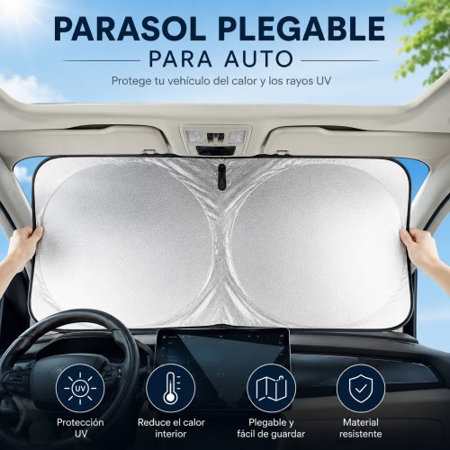 Parasol Plegable Reflectante para Auto por Mayoreo