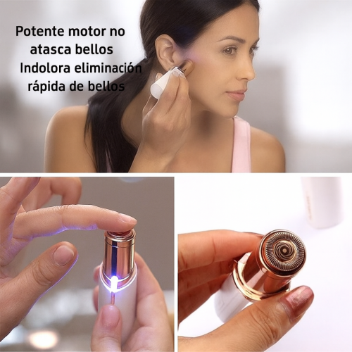 Consigue una piel suave y libre de vello con esta depiladora facial portátil, diseñada especialmente para mujeres que buscan una depilación rápida, indolora y efectiva Venta al por mayor CL-BH27572