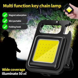 Mini lámpara LED portátil con batería recargable por USB Tipo C. Ideal para trabajo, hogar o camping. Venta al por mayor