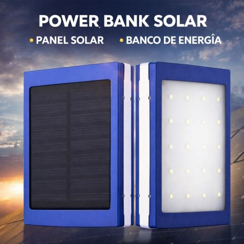 Power Bank Solar Plegable con Lámpara LED por Mayoreo CL-DY8006