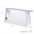 Cosmetiquera de malla con cierre, ideal para organizar maquillaje, artículos de higiene personal y accesorios de viaje, para uso diario, viajes, gimnasio o como bolsa de lavado. Ideal para venta al por mayor