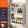 Organizador de pared multifuncional, instalación sin perforar. Ideal para cocina o baño, resistente a la humedad, gran capacidad de almacenamiento y diseño moderno. Perfecto para uso doméstico y venta al por mayor.
