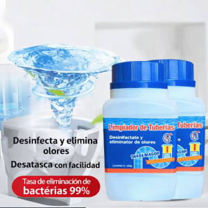 Destapacaños líquido de alta efectividad para eliminar obstrucciones en tuberías de baño y cocina. Ideal para uso doméstico y profesional. Venta por mayoreo CL-NS-268