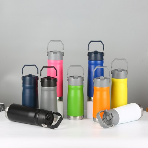 Termo portátil de 700 ml icon  asa superior para fácil transporte para uso diario, escuela, oficina, gimnasio, viajes y actividades al aire libre. Venta al por mayor. CL-ST003