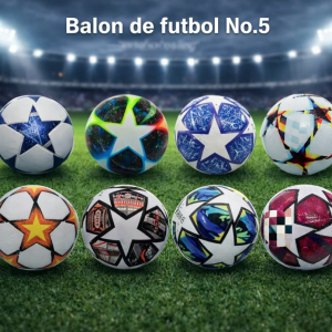Balón de fútbol tamaño No.5 con diseños surtidos ideal para entrenamiento o recreación. Venta por mayoreo CL-SX529