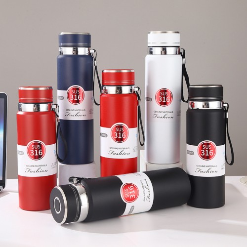 Termo de acero inoxidable 316 con capacidad de 800 ml, ideal para conservar bebidas calientes o frías para uso diario, oficina, viajes y actividades al aire libre. Venta al por mayor.