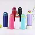 Termo deportivo de 1000 ml fabricado en acero inoxidable, ideal para agua, café o bebidas frías y calientes, colores variados. Venta al por mayor