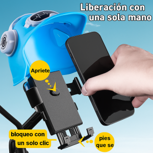 Soporte Celular Moto/bicicleta Con Base Casco Impermeable,Nuevos soportes para bicicleta,motocicleta imprermeables, Venta al por mayor CL-W+N1