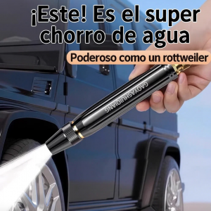 Boquilla metálica de alta presión para manguera, ideal para lavado de autos, patios y jardinería. Fácil de usar, duradera y ajustable. Venta por mayoreo CL-WH2676