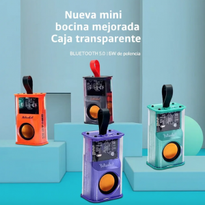 Bocina recargable con Bluetooth, diseño moderno con luces LED. Ideal para música, fiestas o uso diario. Venta por mayoreo CL-YX0686