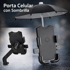 Porta celular con sombrilla ajustable por mayoreo