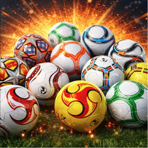 Balón de fútbol número 5 CL-ZQ501 ideal para entrenamiento y juego, diseño deportivo surtido. Venta al por mayor.