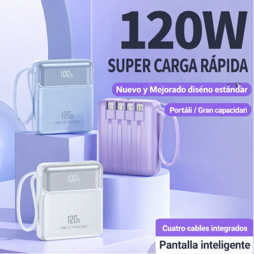 Batería portátil Power Bank 10000mAh con pantalla digital y carga rápida. Ideal para celular y dispositivos. Venta por mayoreo CL-ba2008