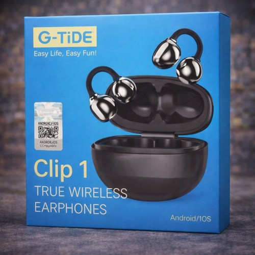 Audífonos True Wireless Bluetooth Clip 1 con Estuche de Carga por Mayoreo CLIP-1 Audífonos True Wireless Bluetooth Clip 1 con Estuche de Carga por Mayoreo CLIP-1