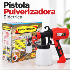 Pistola pulverizadora eléctrica modelo CN-3000 con depósito, ideal para aplicaciones de rociado. Venta por mayoreo