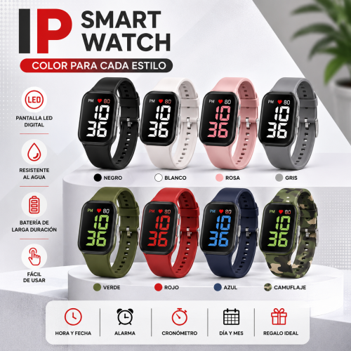 Reloj Electrónico IP DZB-2362 Arcoíris