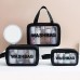 Trio cosmetiquera bolsa de cosméticos portátil, impermeable, para viaje al por mayor 