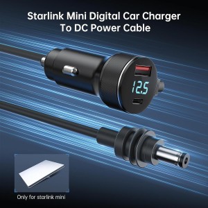 Starlink mini digital  car charger power  Mayoreo CP0089