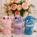 Peluche mini Stitch con base tipo ramo y flores suaves. Modelo CQ-3001. Ideal para regalar y decoración para San Valentin. Venta al por mayor 