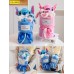 Arreglo peluche Stitch muñecos decorativos modelo CQ-3003, regalo original para pareja, niños y San Valentin. Venta por mayoreo 