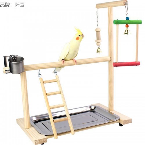 Parque de juegos para pájaros para conures, cacatúa, soporte de juegos CW104