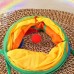 Túnel interactivo para gatos con diseño plegable y colores vivos. Fabricado en material resistente y fácil de limpiar, con múltiples entradas y salidas que fomentan el ejercicio venta al por mayor CW111