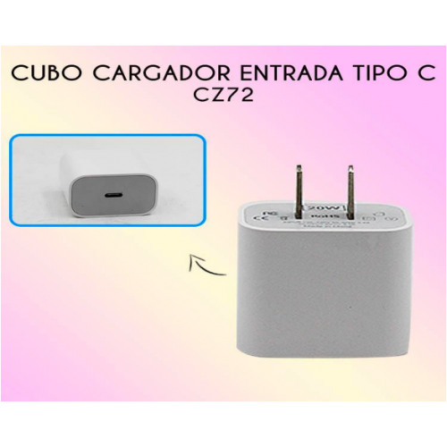 Cubo cargador entrada tipo C CZ72