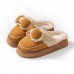 Pantuflas de peluche tallas 3–6, modelo cálido y acolchado con suela antideslizante. Diseño tierno con moño y detalles en felpa. Ideales para invierno, regalo o uso diario. Venta por mayoreo CZH-0127
