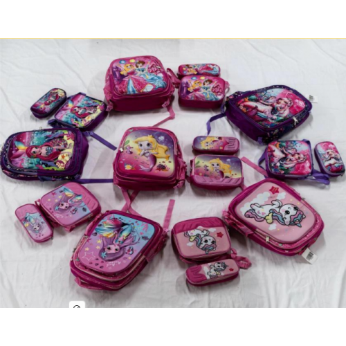 Combo de mochilas para niños con luz, 10 modelos. TAMANO: 32x41x21CM ， 24x21x9CM ，23x10x6CM BAG322