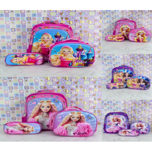 Combo de mochila para niños con luz, Mochila +  Lonchera + lapicera de 1  compartimiento. BAG325