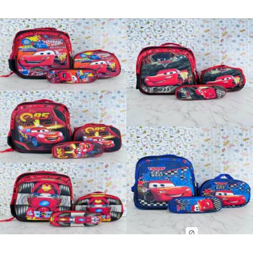 Combo de mochilas para niños con luz, 10 modelos surtidos, Si es adaptable  para carrito, Comprar  carrito por separado. BAG330 