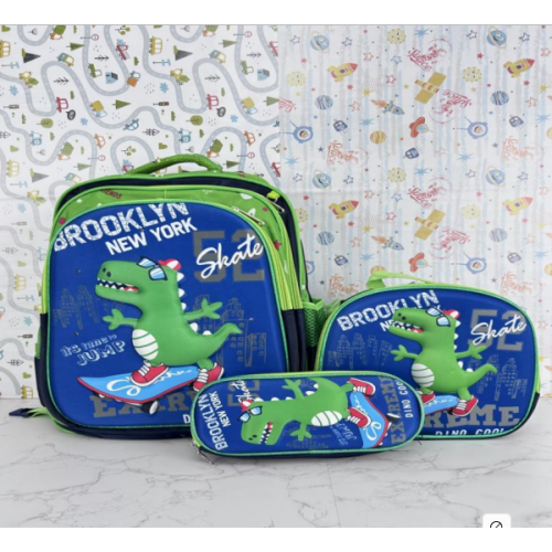 Combo de mochilas para niños con luz, Mochila +  Lonchera + lapicera de 1  compartimiento, No es  adaptable para carrito. BAG344