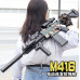 Pistola de juguete Xinhong m416 Douyin del mismo estilo, pistola de balas suaves m416, juguete para niños de 5 a 12 años, ráfaga eléctrica m416