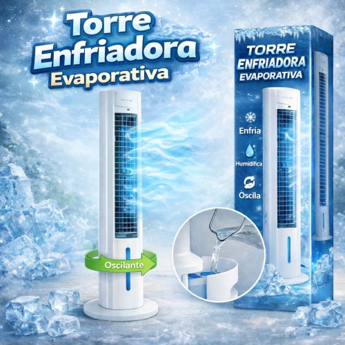 Ventilador Enfriador Evaporativo con Depósito de Agua y Función Oscilante – Venta por Mayoreo D-20951