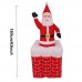 Muñeco inflable de Santa Claus que sube y baja en chimenea 1.6mts D-21006