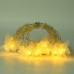Serie de luces LED decorativas en forma de flores – Guirnalda luminosa cálida de 20LED para interiores y eventos Por Mayoreo S-60255