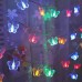 Serie de mariposas de colores 20LEDS, 4metros color hilo transparente D-21384