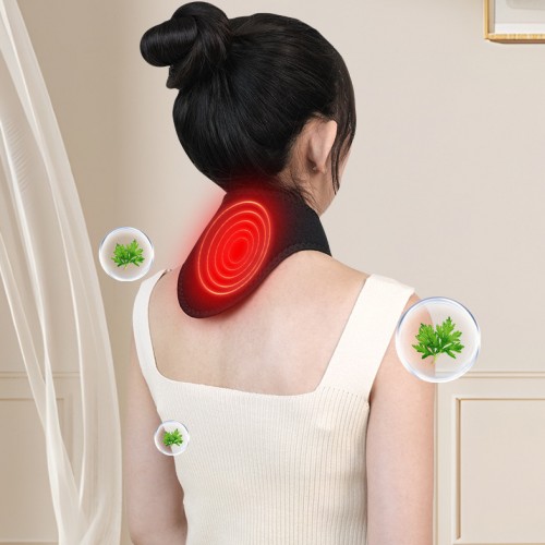 Protector de cuello autocalentable para las vértebras cervicales, protección contra el frío y los golpes, equipo de protección para el cuidado de la salud con masaje por vibración USB 