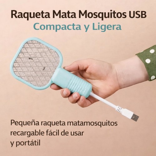 Mini matamosquitos eléctrico recargable D-21566, portátil y seguro, colores negro, blanco, rosa y verde, venta por mayoreo