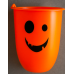 Cubetas halloween con caritas surtidas en diseño de calabaza, ideales para dulces o decoración infantil, modelo Pumpkin Bucket MONSTERINO, venta por mayoreo