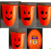 Cubetas halloween con caritas surtidas en diseño de calabaza, ideales para dulces o decoración infantil, modelo Pumpkin Bucket MONSTERINO, venta por mayoreo