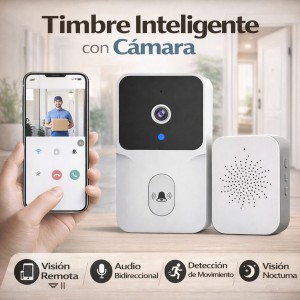 Timbre Inteligente con Cámara WiFi para Casa con Visión Remota por Mayoreo D-22205