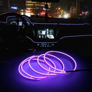 Luces LED ambientales para coche 5 metros, 7 colores, ideales para decoración interior automotriz. Venta por mayoreo D-22325