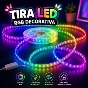 Tira LED RGB Decorativa por mayoreo