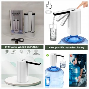 Dispensador de agua automático portátil ideal para garrafones. Fácil de usar y práctico para hogar u oficina. Venta por mayoreo