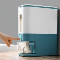 Dispensador de cereal doble con perilla dosificadora, diseño moderno y fácil de usar. Mantiene los alimentos frescos. Ideal para cereales, arroz, granos, pasta y más. Venta por mayoreo