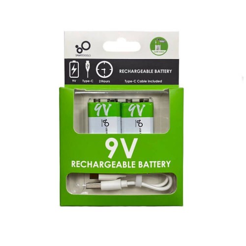 Batería recargable Micro Usb C Carga rápida 9V/650 mah 2 pcs